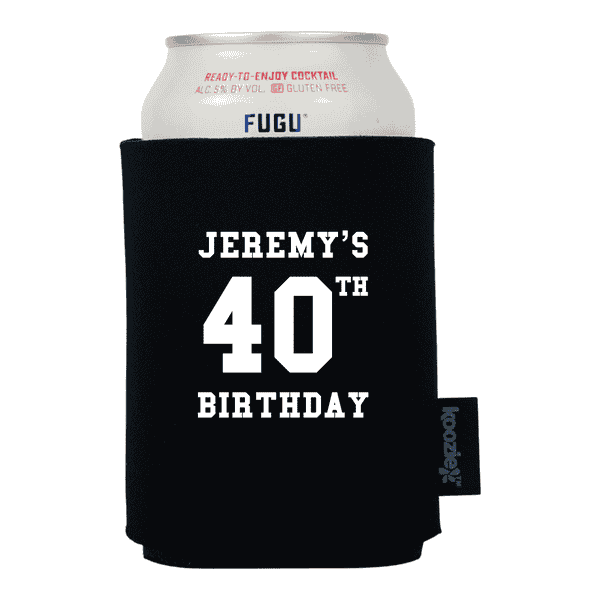 Koozie® Athletic Block Lettering Birthday Drink Cooler