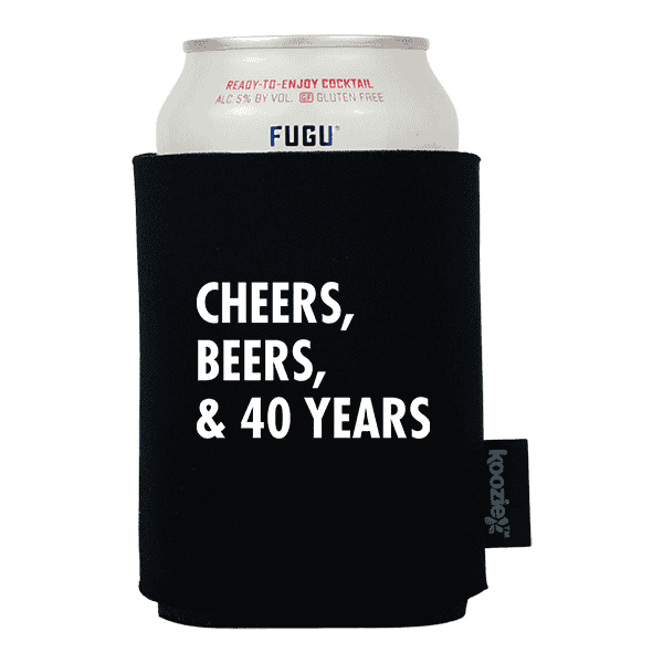 Koozie® Cheers Beers & Birthday Years Drink Cooler