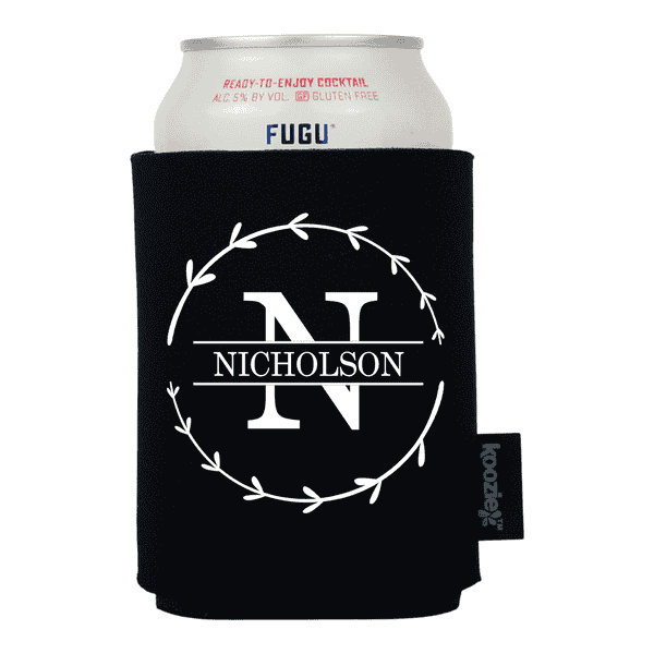 Elegant Circle Wreath Wedding Koozie®