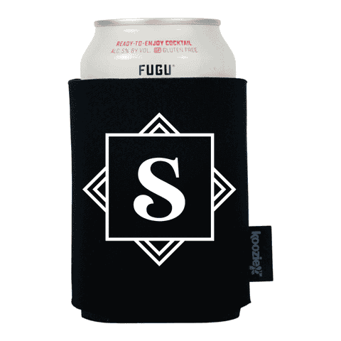 Koozie® Geometric Monogram Drink Cooler