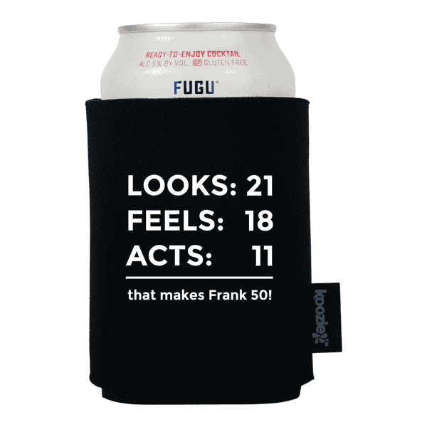 Koozie® Looks Feels Acts Birthday Drink Cooler