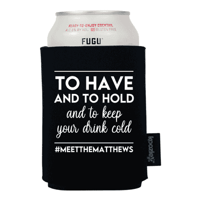 Koozie® To Have & To Hold Wedding Drink Cooler - alternate view