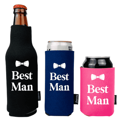 Koozie® Best Man Bridal Shower Drink Cooler - alternate view