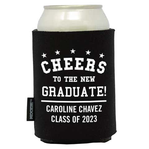 Koozie® Cheers to the New Grad Graduation Drink Cooler