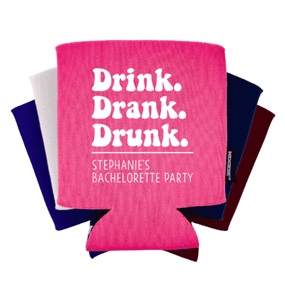 Drink Drank Drunk Bridal Shower Koozie®