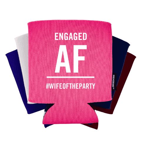 Koozie® Engaged AF Bridal Shower Drink Cooler