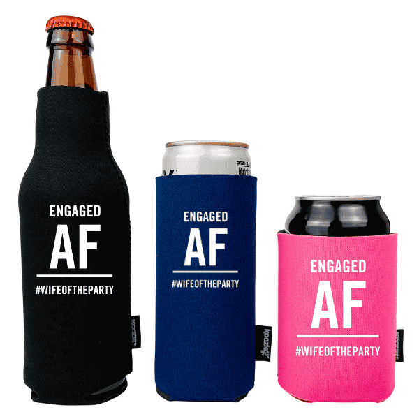Side By Side Of A Foam, Slim, And Bottle Cooler