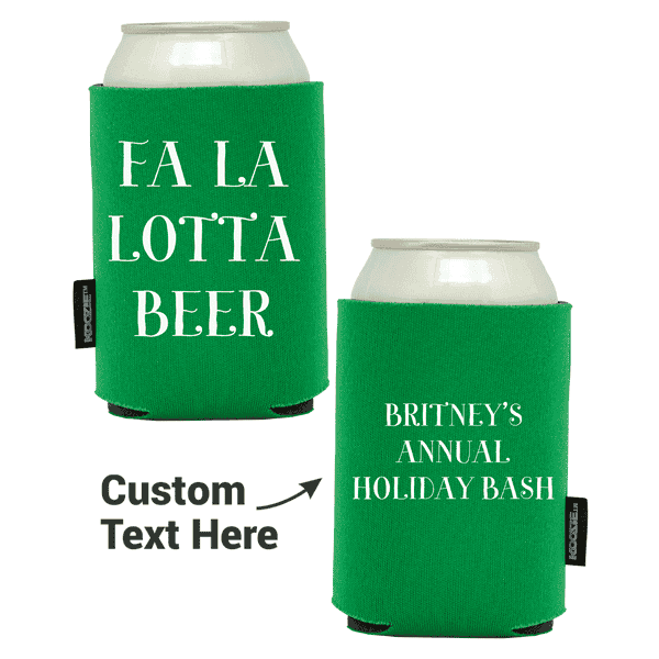 Double Sided Fa La Lotta Beer Koozie®