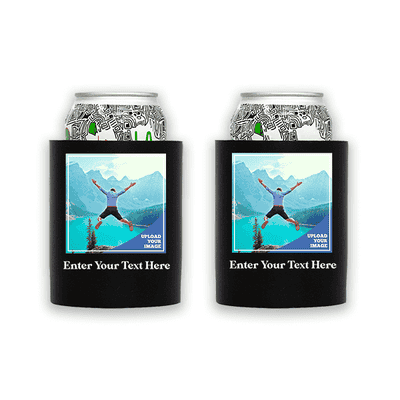 Koozie® Bulk Custom Photo Square Foam Can Cooler | 2 Sides