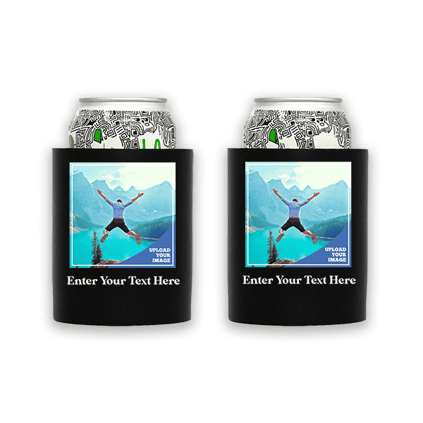 Koozie® Bulk Custom Photo Square Foam Can Cooler | 2 Sides