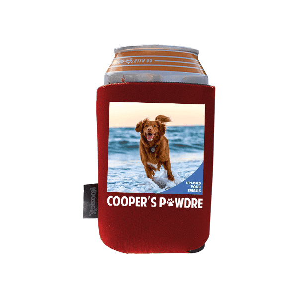 Koozie® Custom Photo Pawdre Foam Can Cooler |1 Side