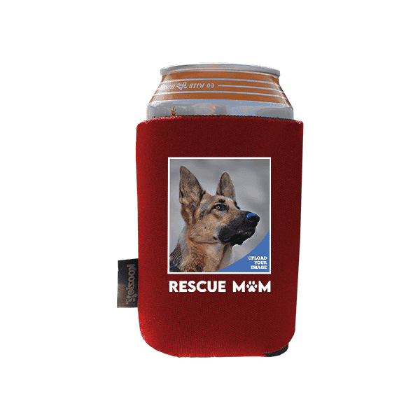 Koozie® Custom Photo Rescue Mom Foam Can Cooler |1 Side