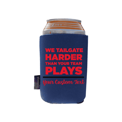 Koozie? We Tailgate Harder Foam Can Cooler |1 Side
