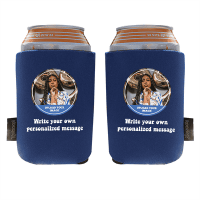 Koozie® Custom Photo Circle Foam Can Cooler | 2 Sides