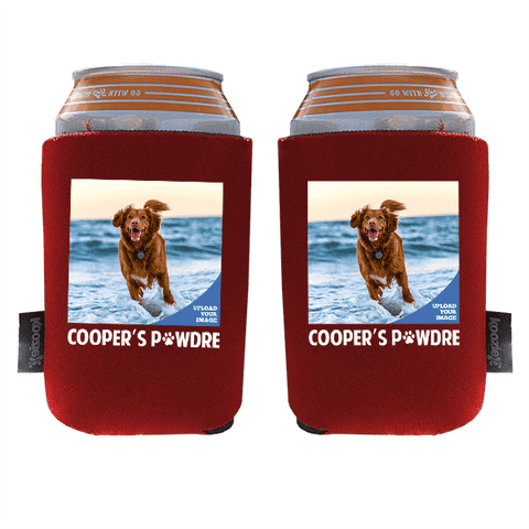 Koozie® Custom Photo Pawdre Foam Can Cooler | 2 Sides