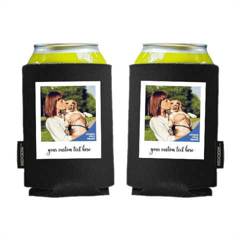 Koozie® Custom Photo Polaroid Foam Can Cooler | 2 Sides