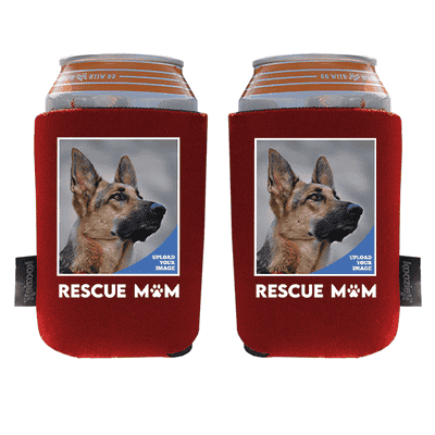 Koozie® Custom Photo Rescue Mom Foam Can Cooler | 2 Sides