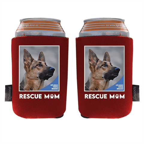 Koozie® Custom Photo Rescue Mom Foam Can Cooler | 2 Sides