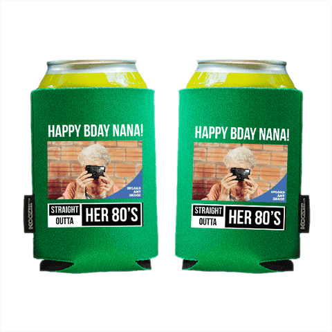 Koozie® Custom Photo Straight Outta Foam Can Cooler | 2 Sides