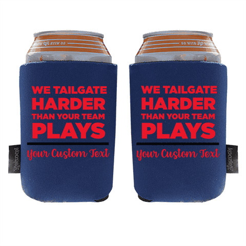 Koozie® We Tailgate Harder Foam Can Cooler | 2 Sides
