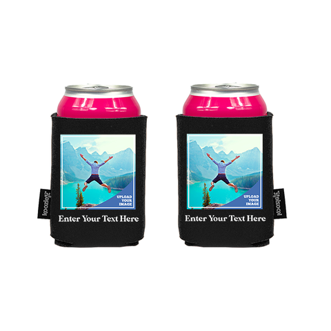 Koozie® Custom Photo Square Foam Can Cooler | 2 Sides
