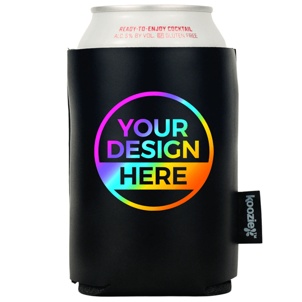 Koozie® Bulk Vegan Leather Can Cooler | Full Color 1 Side