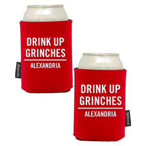 Double Sided Drink Up Grinches Koozie®