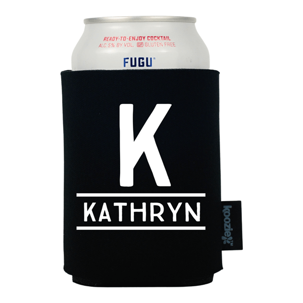 Inline Text Monogram Koozie®
