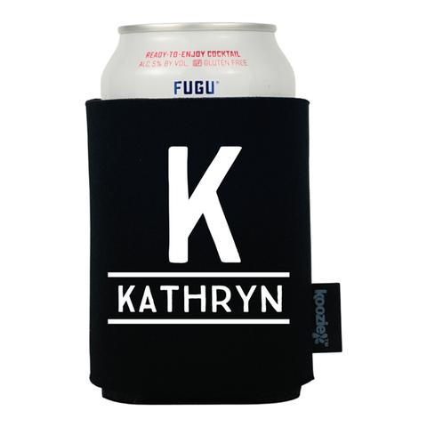 Koozie® Inline Text Monogram Drink Cooler