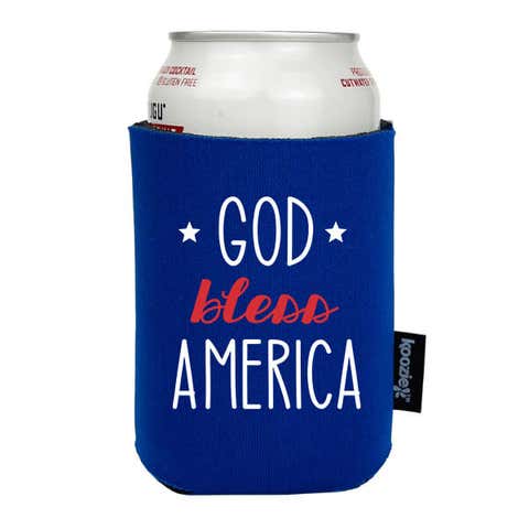 Koozie® God Bless America Patriotic Drink Cooler