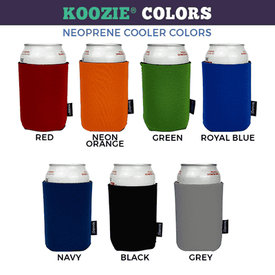 Koozie® Custom Text with Helmet Neoprene Can Cooler | 2 Sides - alternate view
