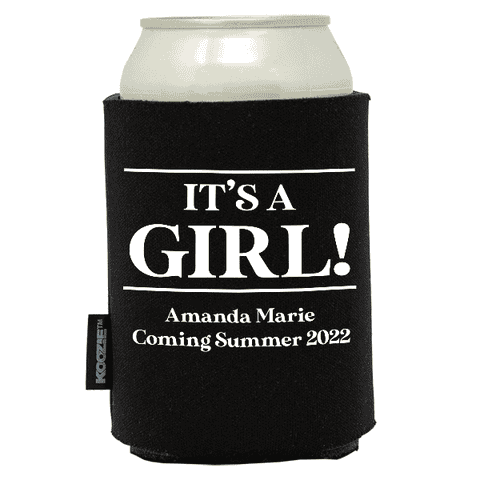 Koozie® It's a Girl Baby Shower Drink Cooler