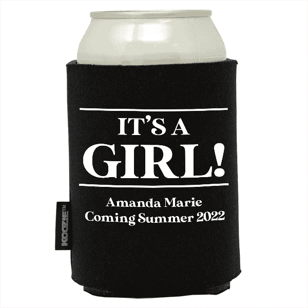 Koozie® It's a Girl Baby Shower Drink Cooler