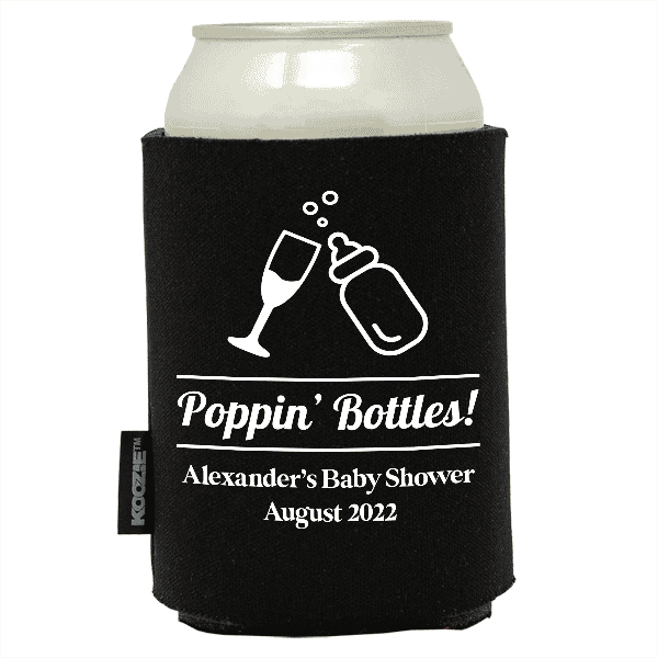 Koozie® Poppin Bottles Baby Shower Drink Cooler