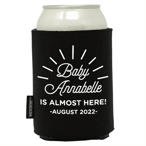 Koozie® Baby is Almost Here Baby Shower Drink Cooler