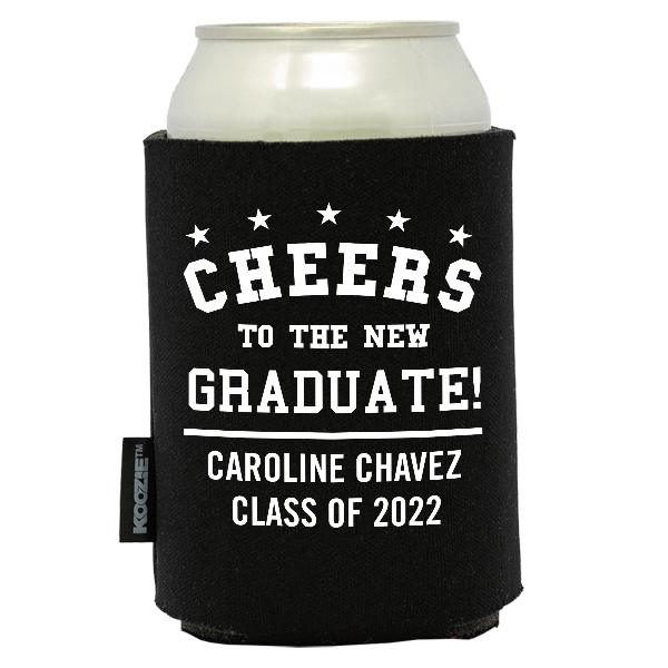 Koozie® Cheers to the New Grad Graduation Drink Cooler