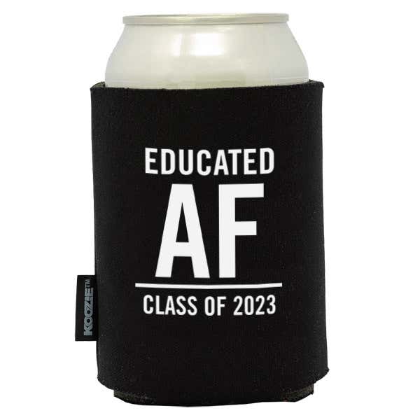 Koozie® Educated AF Graduation Drink Cooler