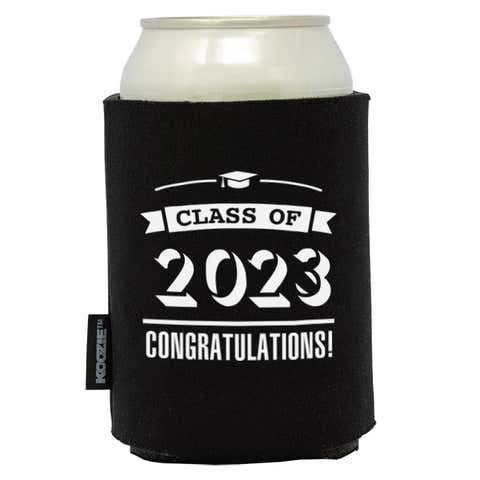 Koozie® Shadowed Text Graduation Drink Cooler
