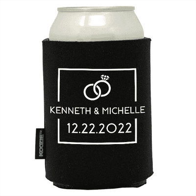 Clean Square with Ring Wedding Koozie®