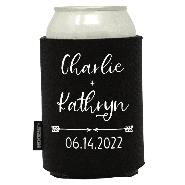 Koozie® Love Arrows Wedding Drink Cooler - myKoozie.com