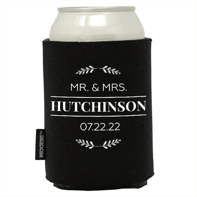 Minimal Wreath Wedding Koozie®