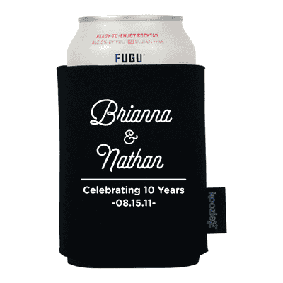 Koozie® Modern Script Anniversary Drink Cooler