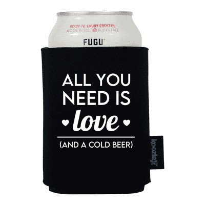 Koozie® All You Need is Love Anniversary Drink Cooler