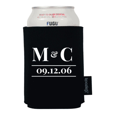 Koozie® Modern Initial Anniversary Drink Cooler