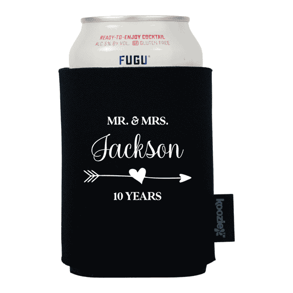Koozie® Heart and Arrow Anniversary Drink Cooler