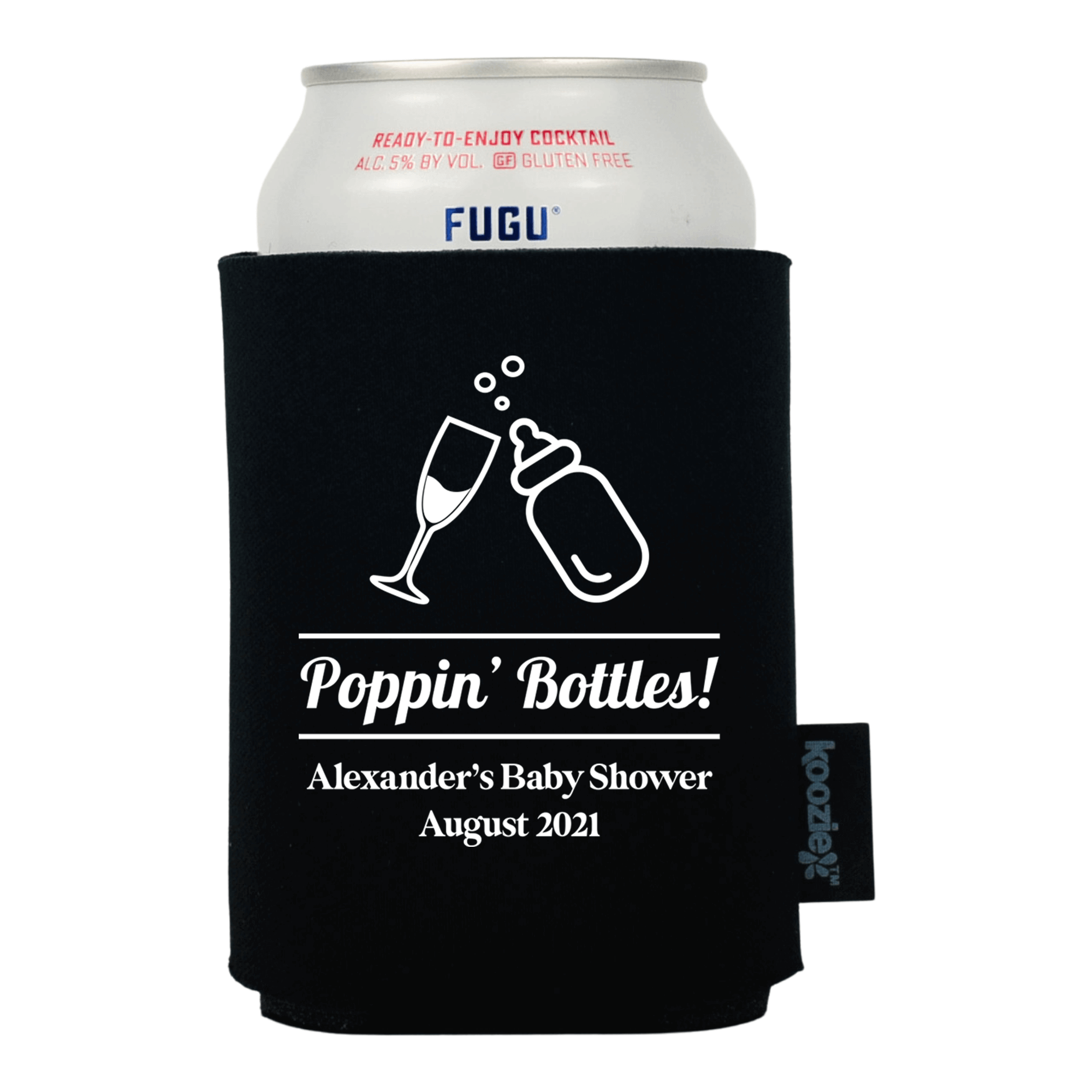 Koozie® Poppin Bottles Baby Shower Drink Cooler