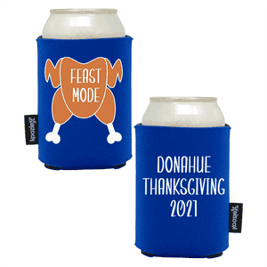 Koozie® Feast Mode Foam Can Cooler | 2 Sides - Royal