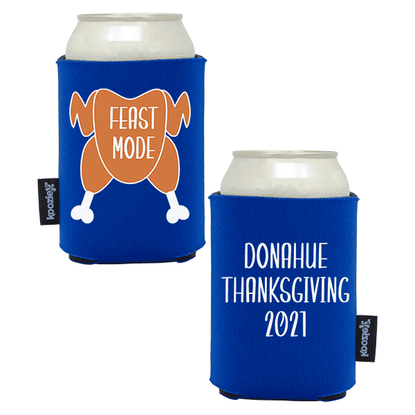 Koozie® Feast Mode Foam Can Cooler | 2 Sides - Royal