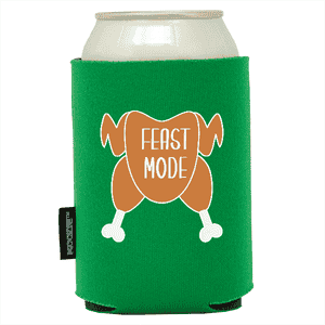 Koozie® Feast Mode Foam Can Cooler |1 Side - Green