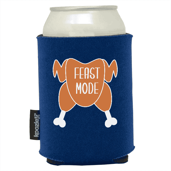 Koozie® Feast Mode Foam Can Cooler |1 Side
